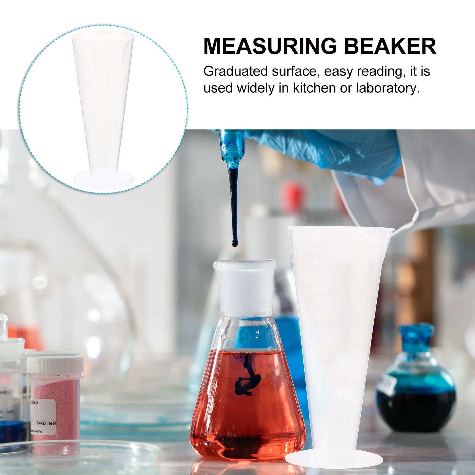 100 Ml Triangular Measuring Cup Triangle Cups Graduated Beaker Measurement 100ml with Scale
100 Ml Triangular Measuring Cup Triangle Cups Graduated Beaker Measurement 100ml with Scale