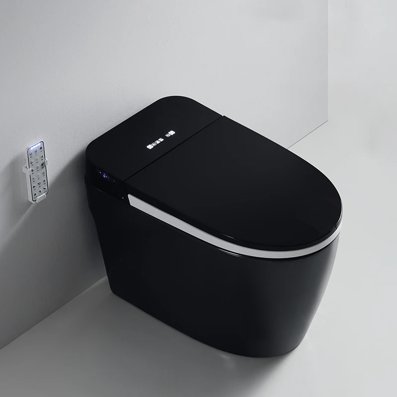 Sanitary Ware Electric Bidet One Piece Smart Wc Floor Mounted Automatic Toilet Bowl Ceramic Intelligent Black Smart Toilet
Sanitary Ware Electric Bidet One Piece Smart Wc Floor Mounted Automatic Toilet Bowl Ceramic Intelligent Black Smart Toilet