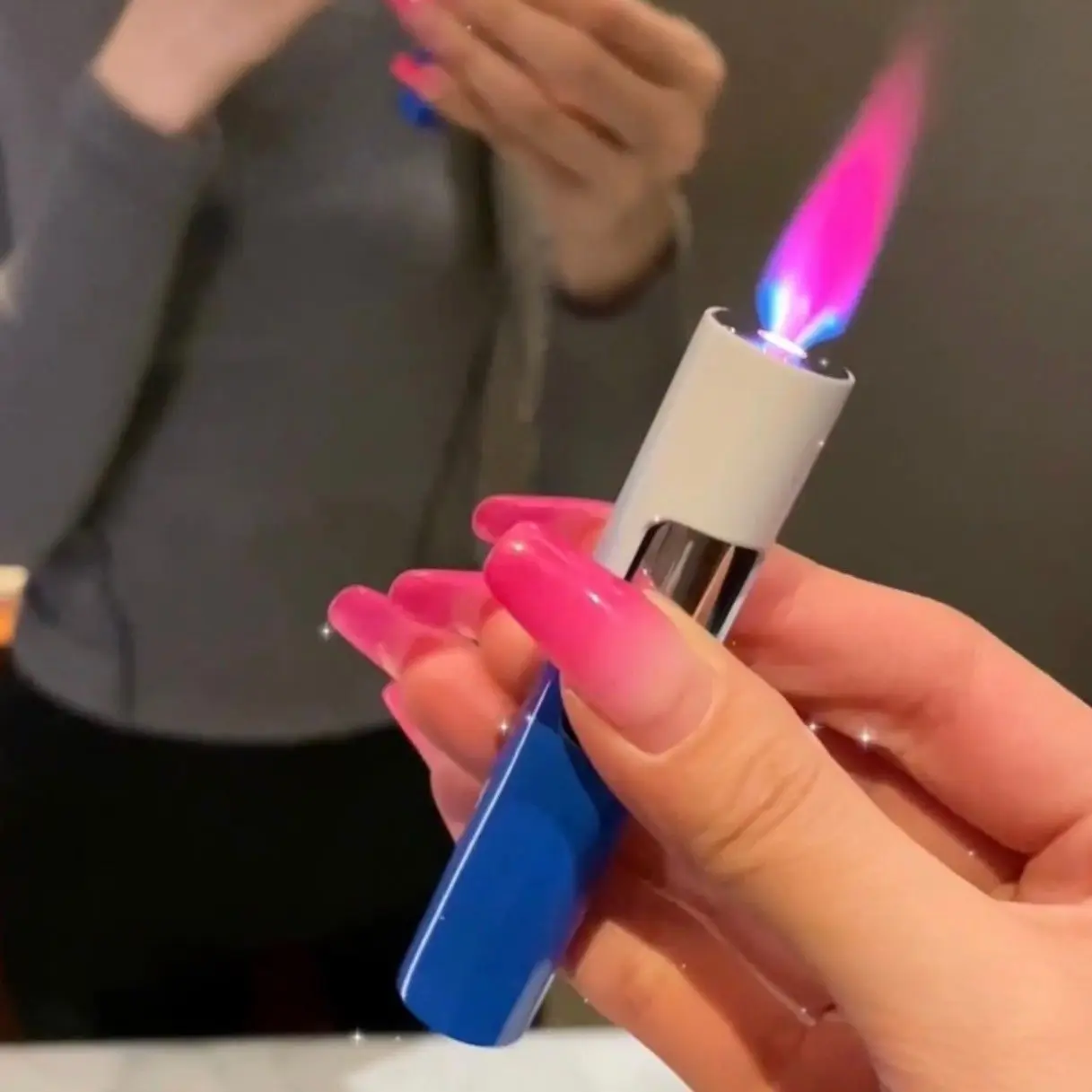 Creative Press-Activated Lighter - Metal Windproof with Pink Flame & Luminous Gradient lighters personalized Lighter unusual
Creative Press-Activated Lighter - Metal Windproof with Pink Flame & Luminous Gradient lighters personalized Lighter unusual
