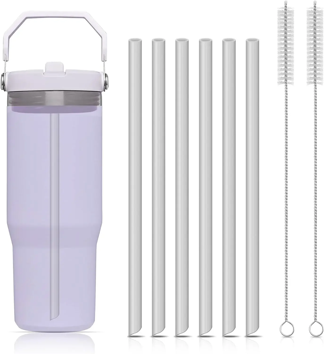 6pcs Reusable Straws Plastic Straws with Cleaning BrushCompatible with Stanley IceFlow 30oz CupsStanley Flip Straw Cups
6pcs Reusable Straws Plastic Straws with Cleaning BrushCompatible with Stanley IceFlow 30oz CupsStanley Flip Straw Cups