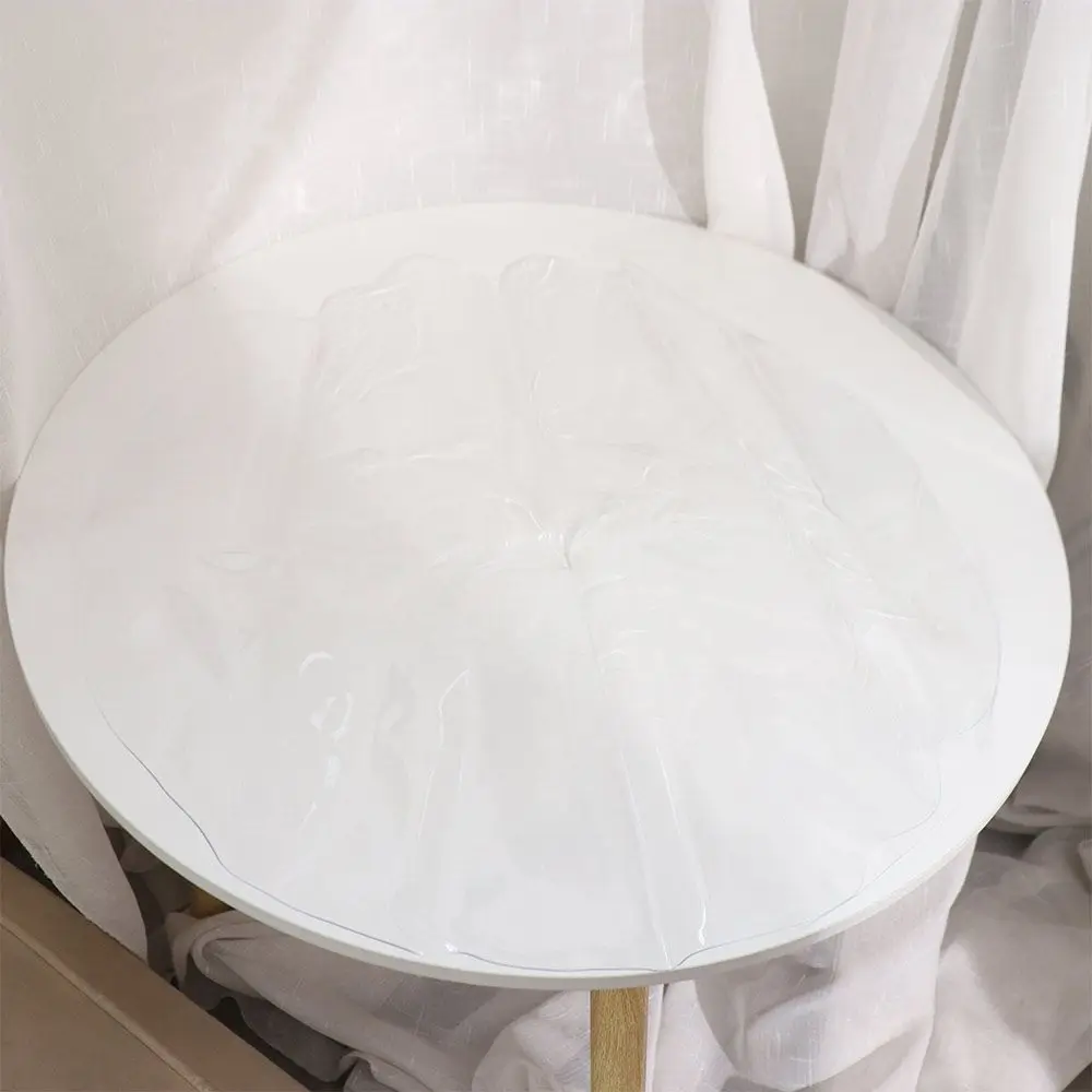 Moisture-proof PVC Round Transparent Tablecloth Waterproof Oil Proof Table Cover Desk Protector Soft Glass Table Pad Household
Moisture-proof PVC Round Transparent Tablecloth Waterproof Oil Proof Table Cover Desk Protector Soft Glass Table Pad Household