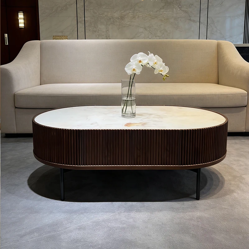 &c Italian Minimalist Ceramic Slab Coffee Table Walnut Color Oval High Leg Modern Luxury Living Room Premium Furniture
&c Italian Minimalist Ceramic Slab Coffee Table Walnut Color Oval High Leg Modern Luxury Living Room Premium Furniture