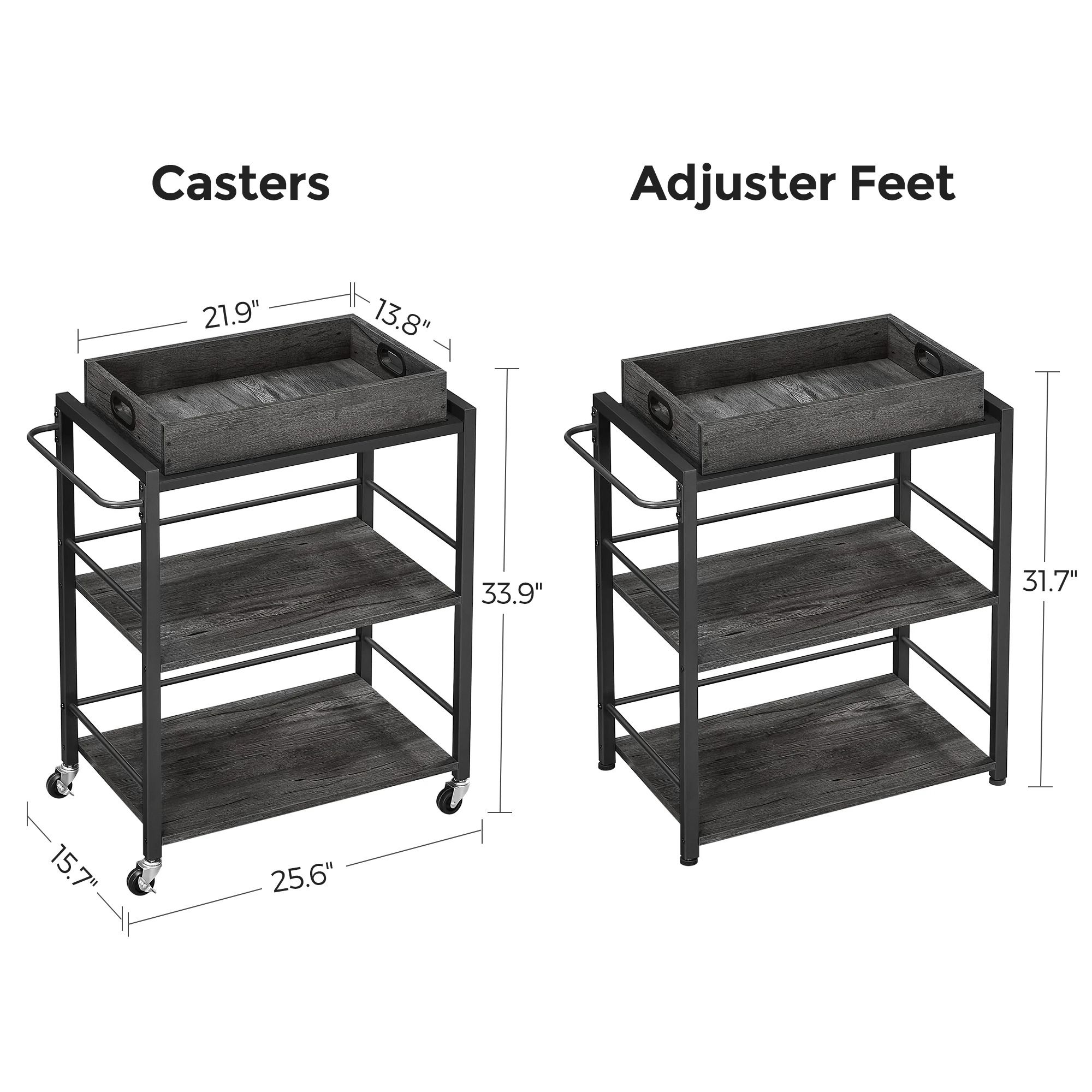 Кухонная тележка-этажерка на колесиках для хранения принадлежностей
Кухонная тележка-этажерка на колесиках для хранения принадлежностей