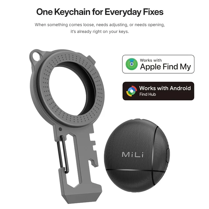 Carabiner Clips Dual-System AirTag for Android or IOS Tracker with Carabiners for Hammock, Camping, Hiking, Backpack and More
Carabiner Clips Dual-System AirTag for Android or IOS Tracker with Carabiners for Hammock, Camping, Hiking, Backpack and More