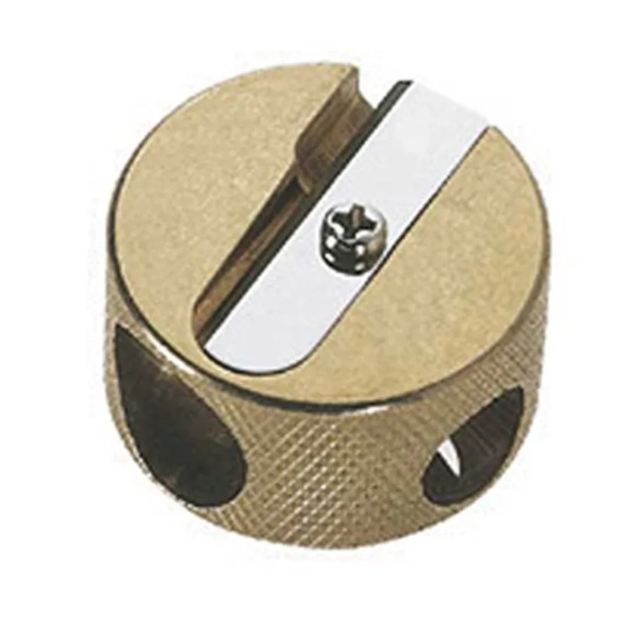 Mobius and Ruppert Brass Round Double Hole Sharpener
Mobius and Ruppert Brass Round Double Hole Sharpener