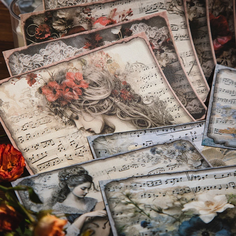 30-Sheet Retro Music & Floral Theme Craft Paper, Vintage Note & Flower Designs, Thick Material for Journal DIY & Scrapbook Deco
30-Sheet Retro Music & Floral Theme Craft Paper, Vintage Note & Flower Designs, Thick Material for Journal DIY & Scrapbook Deco