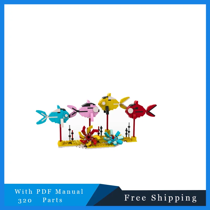 320PCS MOC Advanced Fish Model Seaweed Building Block Set for Kid Anime Action Figure Bricks Construction Toys Kid Birthday Gift
320PCS MOC Advanced Fish Model Seaweed Building Block Set for Kid Anime Action Figure Bricks Construction Toys Kid Birthday Gift