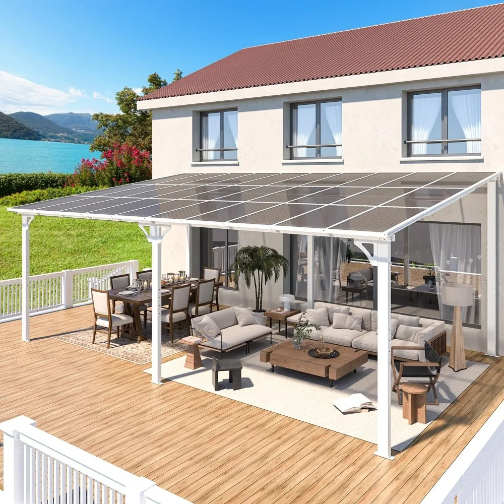 20' x 12' Gazebo in White, Large Wall Mounted Gazebos on Clearance, Outdoor Patio Lean to Gazebo Metal Awnings, Gazebos
20' x 12' Gazebo in White, Large Wall Mounted Gazebos on Clearance, Outdoor Patio Lean to Gazebo Metal Awnings, Gazebos