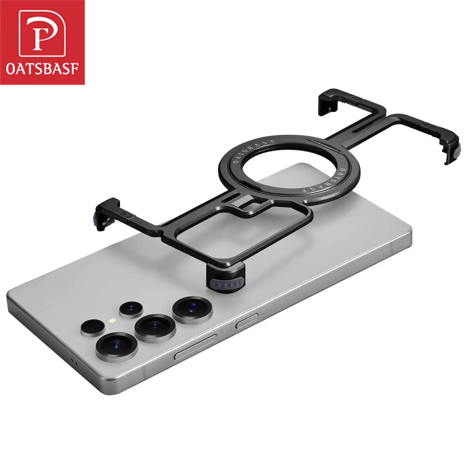 Oatsbasf Metal Frameless Phone Case for Samsung Galaxy S25 Ultra with Stand 360° Rotation Magnetic Phone Cover Shockproof Bumper
Oatsbasf Metal Frameless Phone Case for Samsung Galaxy S25 Ultra with Stand 360° Rotation Magnetic Phone Cover Shockproof Bumper