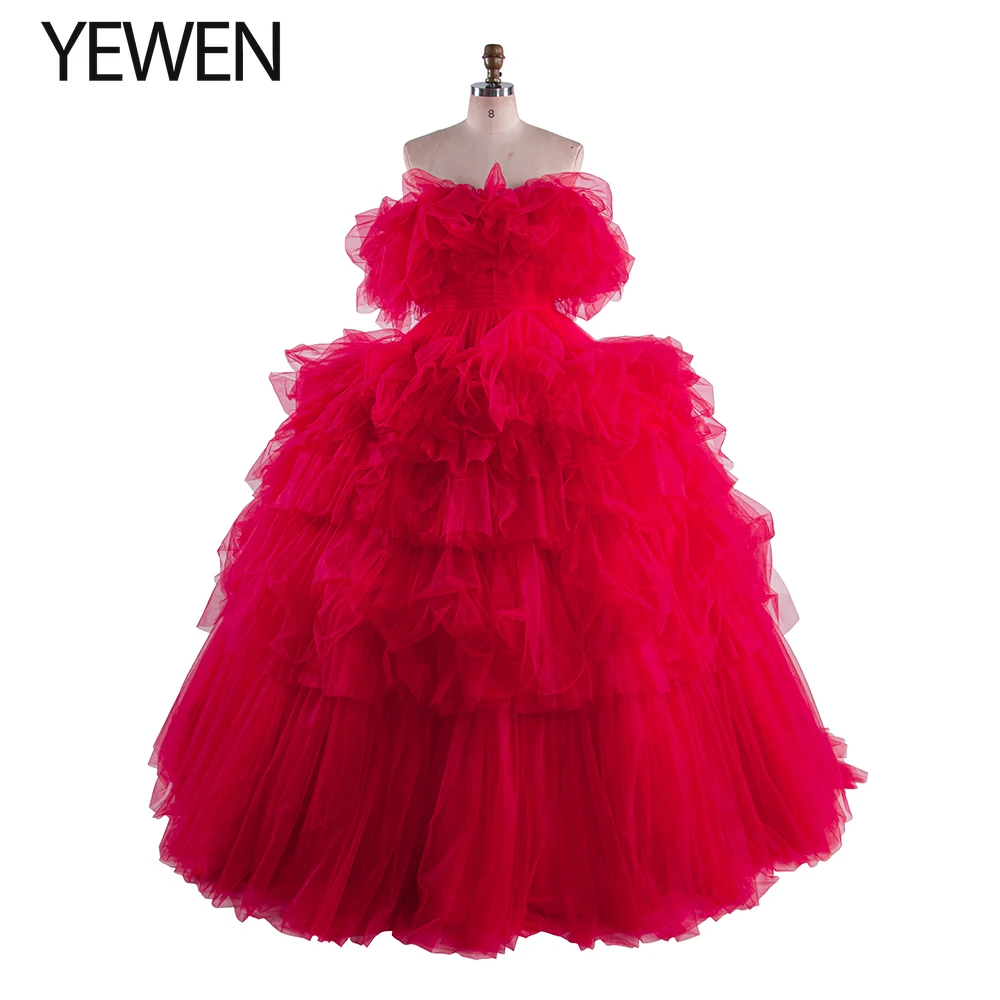 A Line Tulle Dress for Photoshoot Fluffy Ruffles Birthday Gown Bridal Shower Colored Wedding Dresses YEWEN YW250031
A Line Tulle Dress for Photoshoot Fluffy Ruffles Birthday Gown Bridal Shower Colored Wedding Dresses YEWEN YW250031