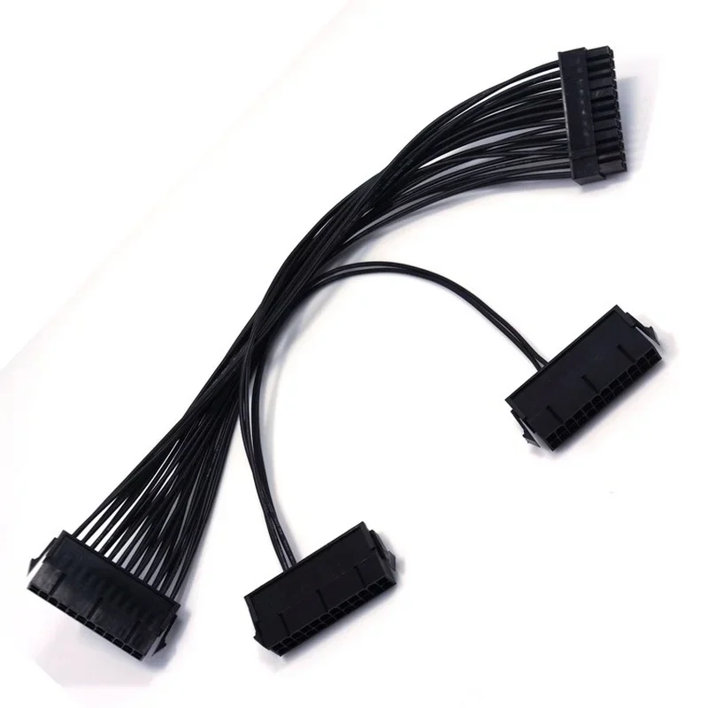 32CM three-way dual power cord extension adapter ATX 20+4 24Pin power synchronization starter extender ADD2PSU adapter converter
32CM three-way dual power cord extension adapter ATX 20+4 24Pin power synchronization starter extender ADD2PSU adapter converter