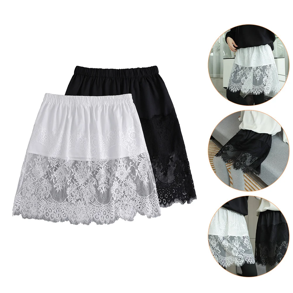 2Pcs Fake Skirt Shirt Extenders for Women Half Length Mini Skirt Lace Hemlines Lightweight Layering Extender for Shirts Sweaters
2Pcs Fake Skirt Shirt Extenders for Women Half Length Mini Skirt Lace Hemlines Lightweight Layering Extender for Shirts Sweaters