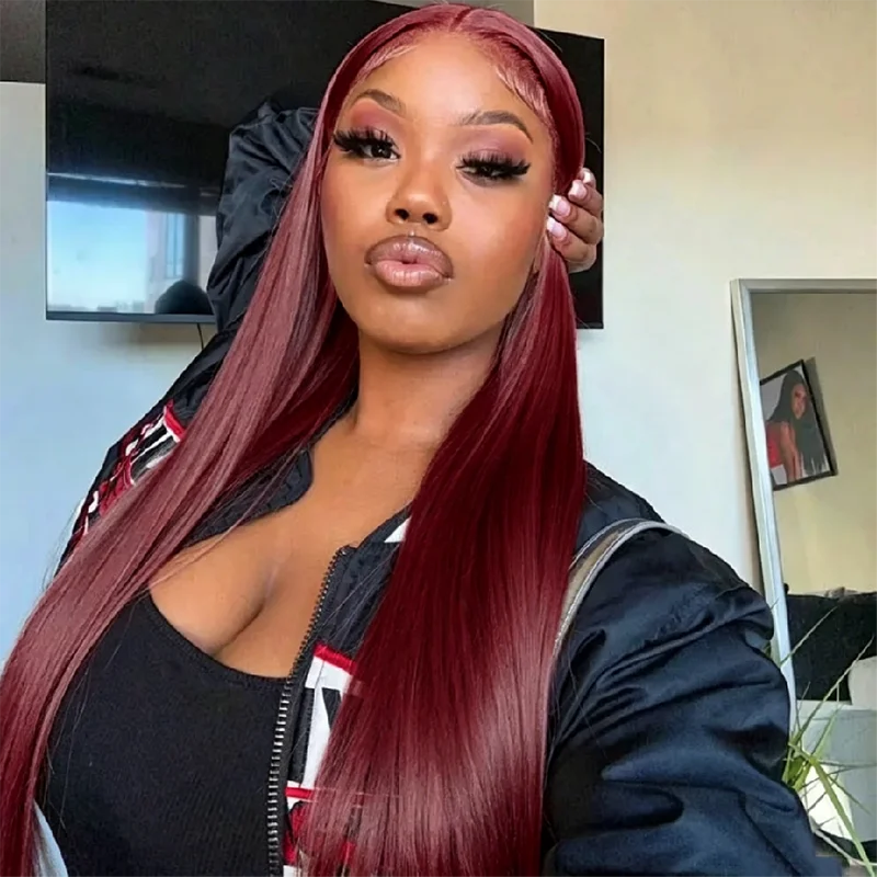 3B 3C Burgundy Wig Human Hair 200 Density 26 Inch 99J HD Lace Front Wigs Human Hair Wine Red Straight Wigs Human Hair
3B 3C Burgundy Wig Human Hair 200 Density 26 Inch 99J HD Lace Front Wigs Human Hair Wine Red Straight Wigs Human Hair