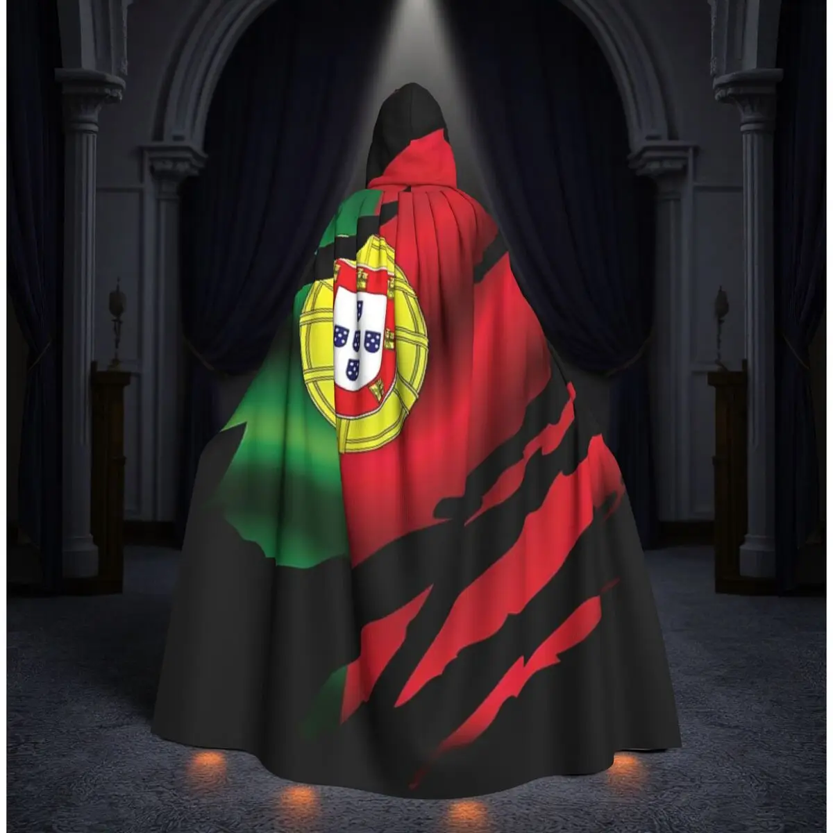 Flag Of Portugal Long Hooded Cloak Witch Medieval Costume Cosplay Cape HalloweenParty Adult Unisex
Flag Of Portugal Long Hooded Cloak Witch Medieval Costume Cosplay Cape HalloweenParty Adult Unisex