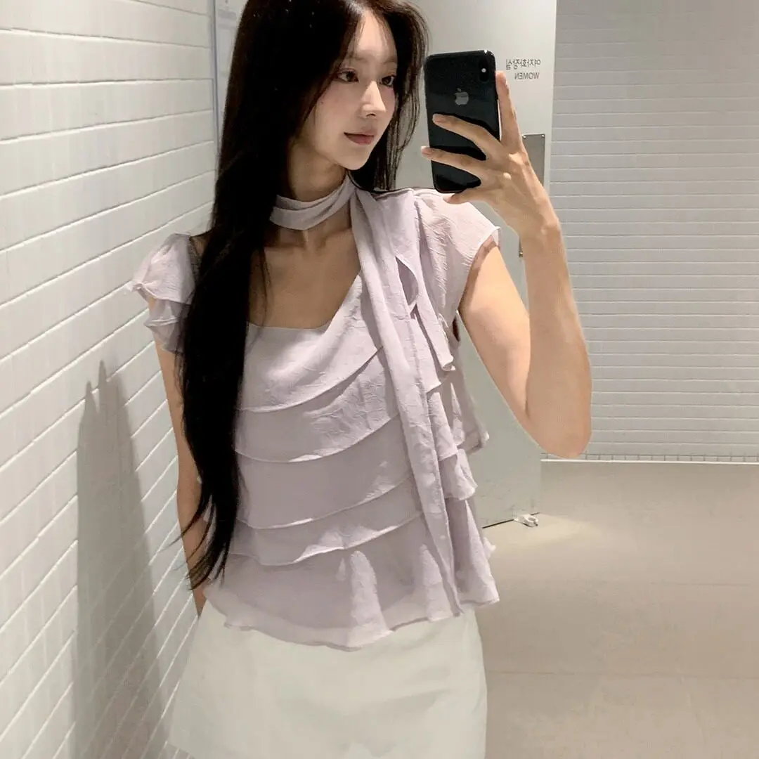 Fashionable Dongda Gate Women's Shirt Bow Tie Shoulder Bared Short Sleeve Irregular Collar Leaf Young Looking French Sty...
Fashionable Dongda Gate Women's Shirt Bow Tie Shoulder Bared Short Sleeve Irregular Collar Leaf Young Looking French Sty...