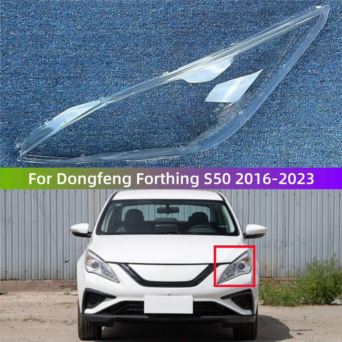 For Dongfeng Forthing S50 2016 to 2023 Accessories Cars Headlight Glass Replace The Original Lens
For Dongfeng Forthing S50 2016 to 2023 Accessories Cars Headlight Glass Replace The Original Lens