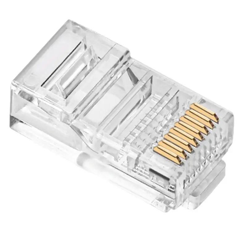 Оптовая продажа, 100 шт., Кристальный разъем 8P8C RJ45, Модульный сетевой кабель Ethernet, головка вилки для UTP Cat5 Cat5e Cat6, мужской адаптер RJ45
Оптовая продажа, 100 шт., Кристальный разъем 8P8C RJ45, Модульный сетевой кабель Ethernet, головка вилки для UTP Cat5 Cat5e Cat6, мужской адаптер RJ45