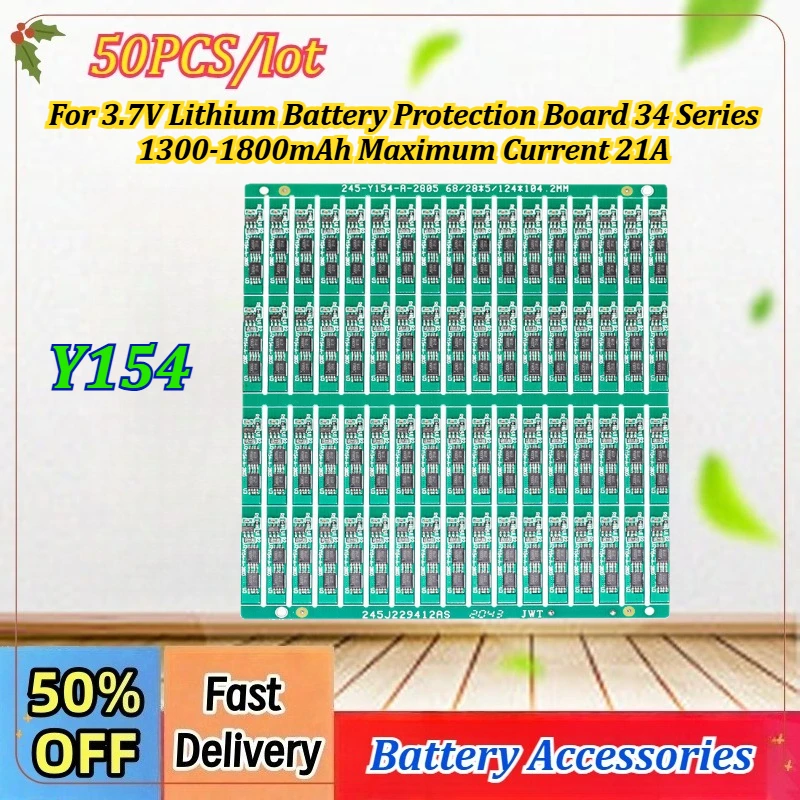 50PCS/lot Newly 3.7V Lithium Battery Protection Board 34 Series 1300-1800mAh, Maximum Current 21A with Overcharge Protection
50PCS/lot Newly 3.7V Lithium Battery Protection Board 34 Series 1300-1800mAh, Maximum Current 21A with Overcharge Protection