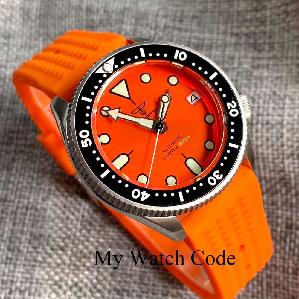SKX013 маленькие механические часы для дайвинга 37 мм Мужские оранжевые спортивные водонепроницаемые Стальные наручные часы NH36 Movt 120 клик Безель сапфировый
SKX013 маленькие механические часы для дайвинга 37 мм Мужские оранжевые спортивные водонепроницаемые Стальные наручные часы NH36 Movt 120 клик Безель сапфировый