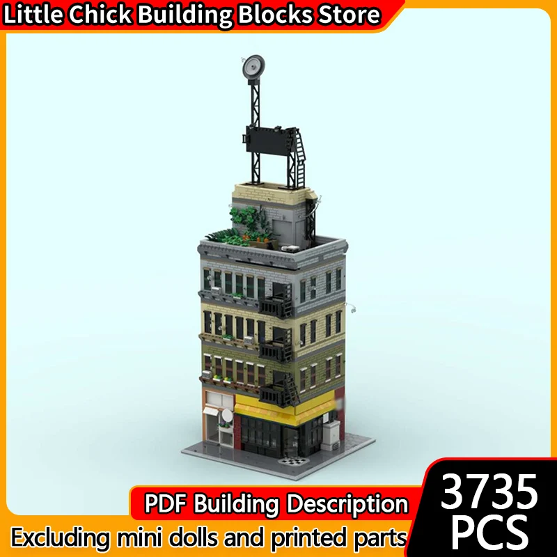 Модель City Street View MOC, строительные кирпичи, продуктовые изделия и квартира, модульная технология, детские праздничные подарки, сборка игрушек, костюм
Модель City Street View MOC, строительные кирпичи, продуктовые изделия и квартира, модульная технология, детские праздничные подарки, сборка игрушек, костюм