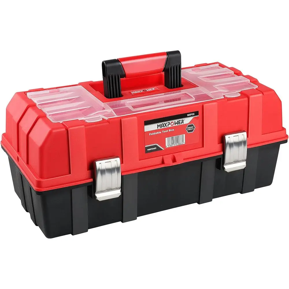 16-Inch Tool Box, Three-Layer olding Plastic Storage Toolbox, Multi-unction Organizer with Tray and Dividers, Tools Box with Sta
16-Inch Tool Box, Three-Layer olding Plastic Storage Toolbox, Multi-unction Organizer with Tray and Dividers, Tools Box with Sta