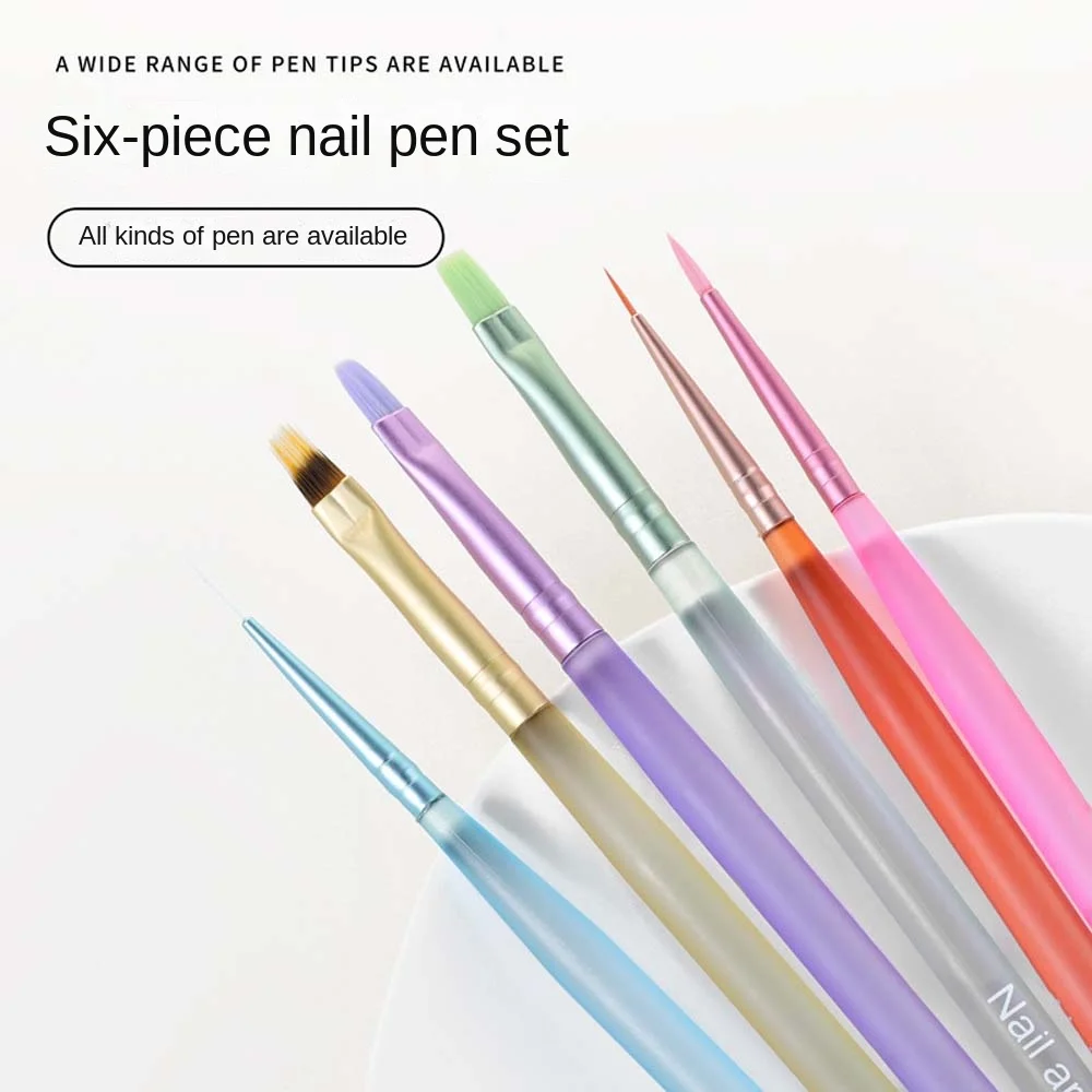 6Pcs/set Ultra-thin Lines Nail Painting Brushes Set DIY Pull Wire Liquid Powder Drawing Nail Drawing Pen Manicure
6Pcs/set Ultra-thin Lines Nail Painting Brushes Set DIY Pull Wire Liquid Powder Drawing Nail Drawing Pen Manicure