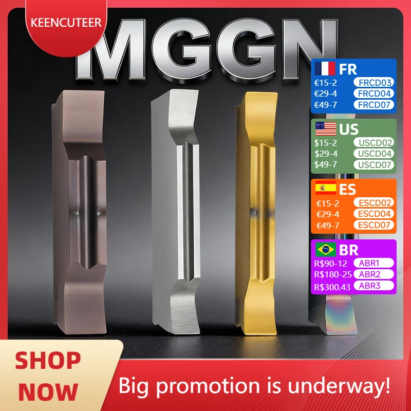 10PCS MGGN CNC Grooving Blade MGGN150/200/250/300/400/500/600-LH For Aluminum Steel Parts Stainless Steel Strong Wear Resistance
10PCS MGGN CNC Grooving Blade MGGN150/200/250/300/400/500/600-LH For Aluminum Steel Parts Stainless Steel Strong Wear Resistance