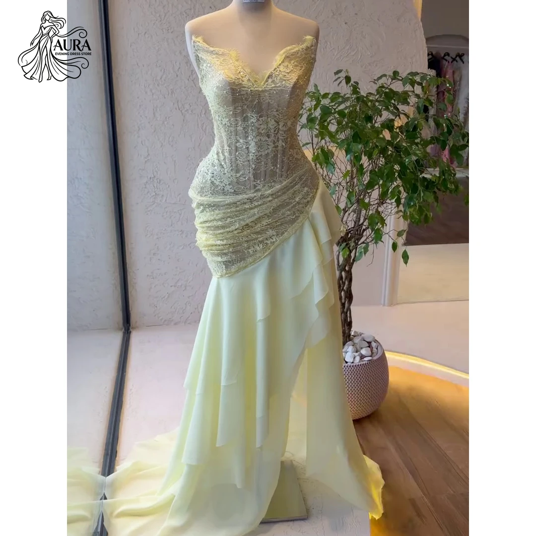 Aura Dresses Elegant Chic Woman Dress for Party Dresses Luxury 2026 Fishtail Skirt Tube Top Custom Made Women's Prom Dress Gala
Aura Dresses Elegant Chic Woman Dress for Party Dresses Luxury 2026 Fishtail Skirt Tube Top Custom Made Women's Prom Dress Gala
