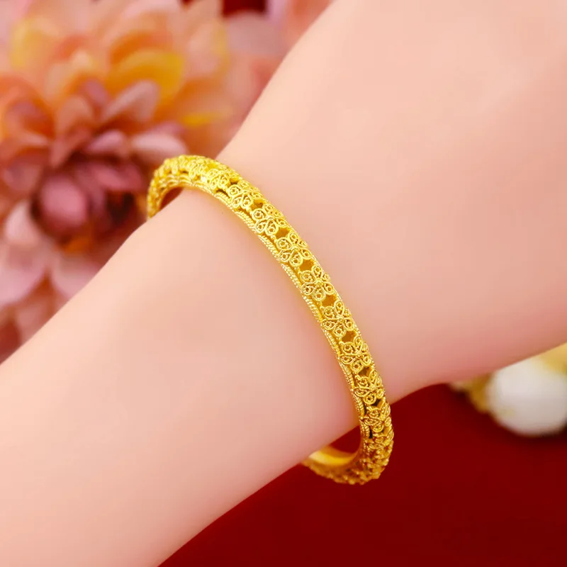 9999 24K real gold store same style women's bracelet temperament flower beautiful gift jewelry
9999 24K real gold store same style women's bracelet temperament flower beautiful gift jewelry