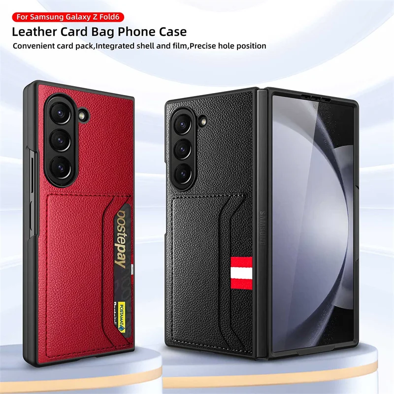 Lychee Patterned Leather Folding Phone Case For Samsung Galaxy Z Fold 4 5 6 Wallet Card Insertion Tempered Film Protective Cover
Lychee Patterned Leather Folding Phone Case For Samsung Galaxy Z Fold 4 5 6 Wallet Card Insertion Tempered Film Protective Cover