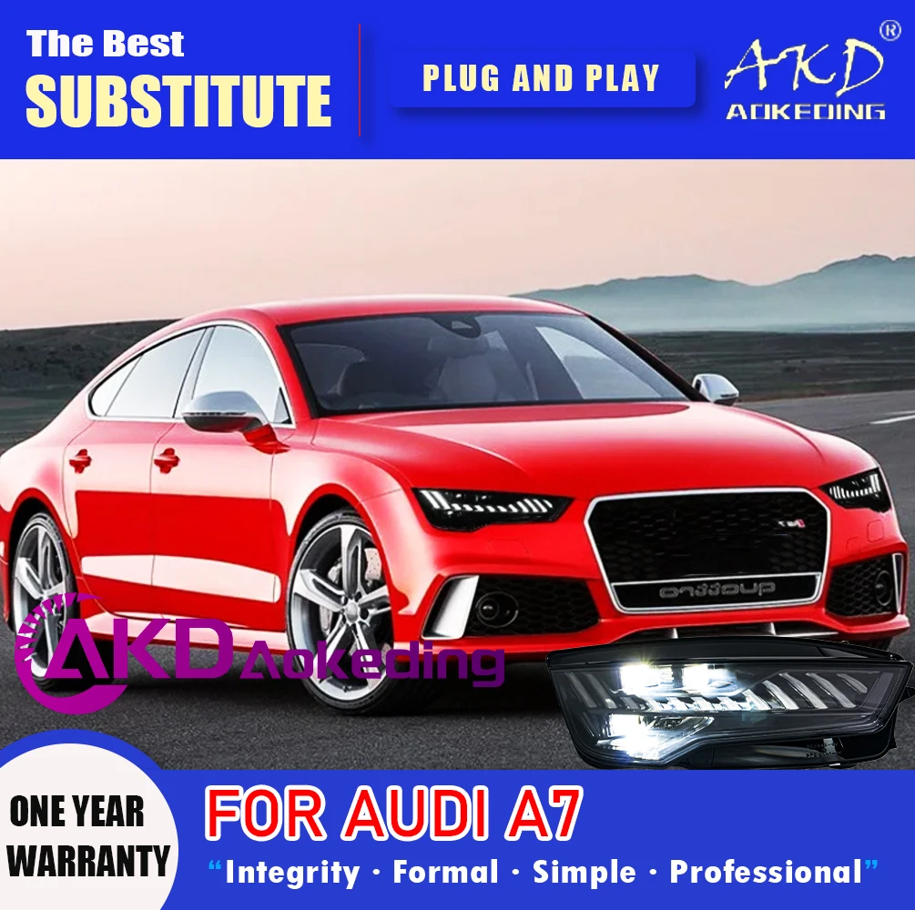 AKD Head Lamp for Audi A7 LED Headlight 2011-2018 Headlights Upgrade RS7 DRL Turn Signal High Beam Angel Eye Projector Lens
AKD Head Lamp for Audi A7 LED Headlight 2011-2018 Headlights Upgrade RS7 DRL Turn Signal High Beam Angel Eye Projector Lens