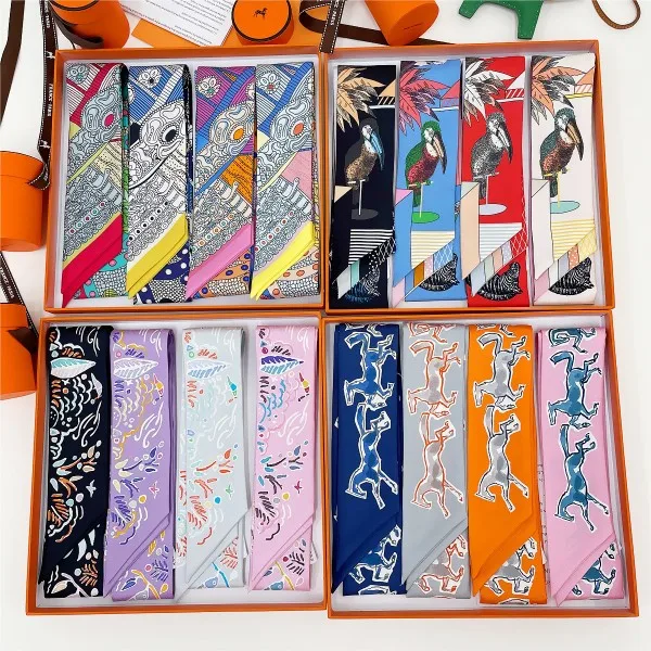 Original HMS New Silk Scarf Bag Handle Wrap True Silk Stripe Small Long Basket Vegetable Basket Tie Bandanas Accories
Original HMS New Silk Scarf Bag Handle Wrap True Silk Stripe Small Long Basket Vegetable Basket Tie Bandanas Accories