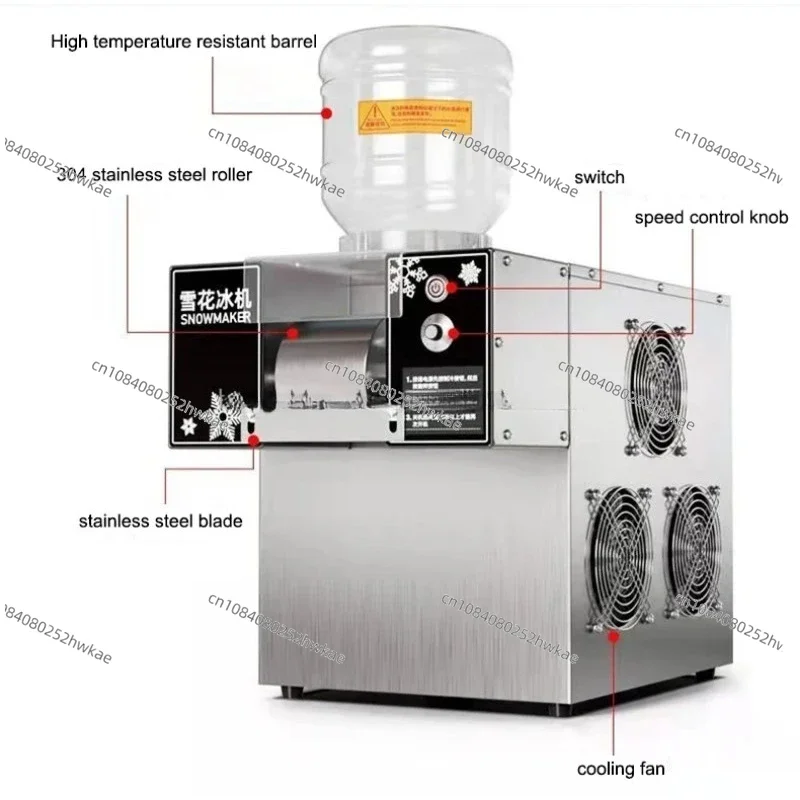 Full Automatic Snow Ice Machine Commercial, 1100W Korean Kakigori Bingsu Maker With 30kg/day Output, For Milk Tea Shop/Cafe
Full Automatic Snow Ice Machine Commercial, 1100W Korean Kakigori Bingsu Maker With 30kg/day Output, For Milk Tea Shop/Cafe