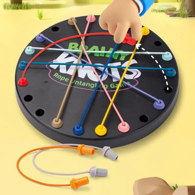 Kids Rope Knots Puzzle Board Game Color Line Sorting Toys Logical Thinking Challenge Strategy Games Parent-child Interative Toys
Kids Rope Knots Puzzle Board Game Color Line Sorting Toys Logical Thinking Challenge Strategy Games Parent-child Interative Toys