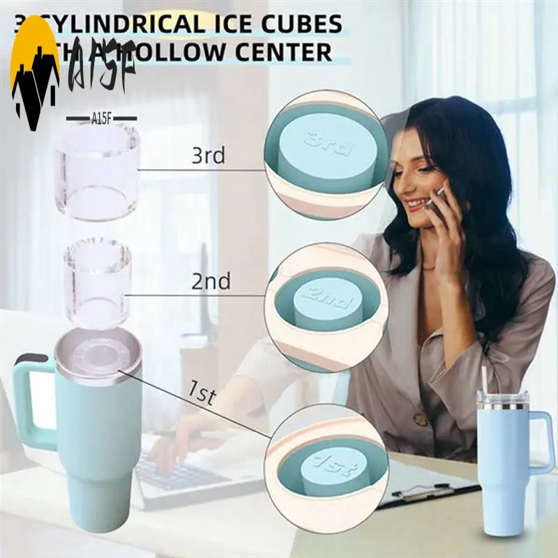 A15F-3PCS 3 Grid Ice Grid Mold For Stanley Silicone Ice Square DIY Maker Model Quick Demolding Household Kitchen Supplies
A15F-3PCS 3 Grid Ice Grid Mold For Stanley Silicone Ice Square DIY Maker Model Quick Demolding Household Kitchen Supplies