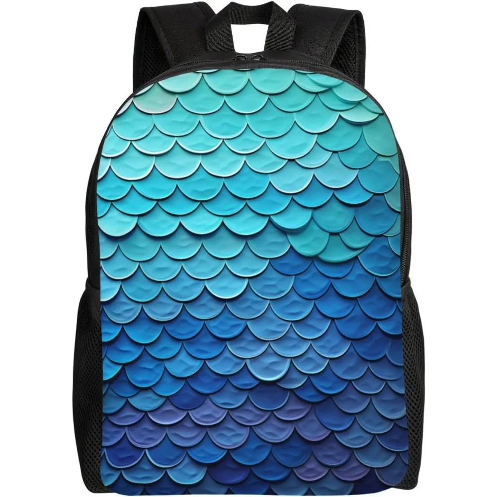 Ocean Sea Blue Mermaid Fish Scale Cute Backpack Waterproof Lightweight Laptop Backpack Shoulder Bag Casual Daypack For Women Men
Ocean Sea Blue Mermaid Fish Scale Cute Backpack Waterproof Lightweight Laptop Backpack Shoulder Bag Casual Daypack For Women Men