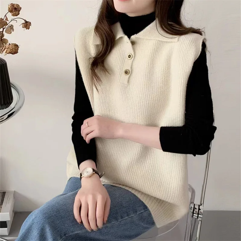 New Fashion Women's Thin Knitted Slim Short Sweater Pullover Lapel Korean Version Casual Female Sweater Vest Top Clothing LJ757
New Fashion Women's Thin Knitted Slim Short Sweater Pullover Lapel Korean Version Casual Female Sweater Vest Top Clothing LJ757