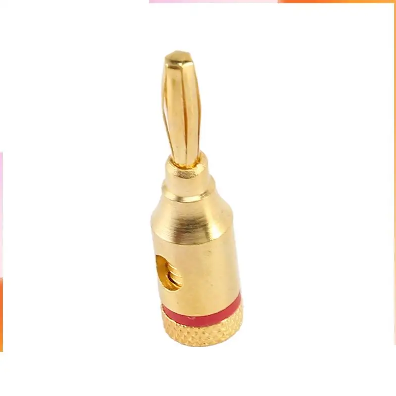 A92Z Banana Plugs Open Screw 24K Gold Plated Plugs Audio Jack Connector For Speaker Stereo Cable, 96-Pack (48 Red, 48 Black) 
A92Z Banana Plugs Open Screw 24K Gold Plated Plugs Audio Jack Connector For Speaker Stereo Cable, 96-Pack (48 Red, 48 Black)