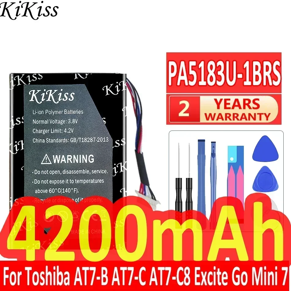 Аккумулятор KiKiss 4200 мАч PA5183U-1BRS для мобильного телефона Toshiba AT7-B AT7-C AT7-C8 Excite Go Mini 7 Mini7
Аккумулятор KiKiss 4200 мАч PA5183U-1BRS для мобильного телефона Toshiba AT7-B AT7-C AT7-C8 Excite Go Mini 7 Mini7