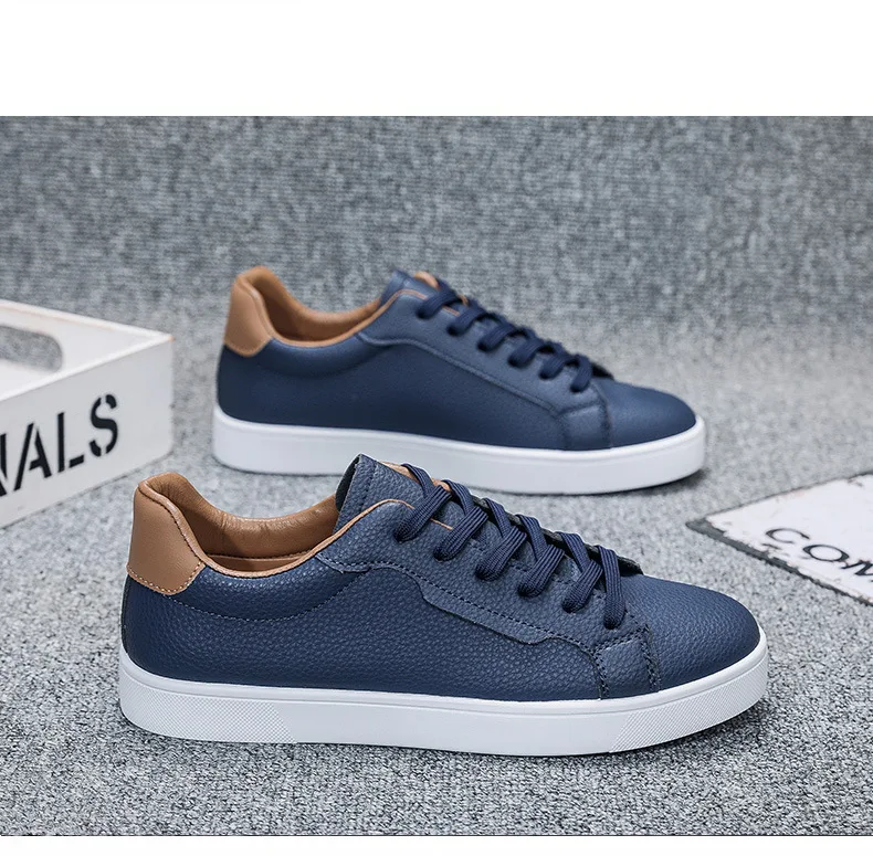 Mens Board Shoes Classic Lace Up Lightweight Breathable Casual Leather Sports Shoes Daily Comfortable Male Business Sneakers
Mens Board Shoes Classic Lace Up Lightweight Breathable Casual Leather Sports Shoes Daily Comfortable Male Business Sneakers