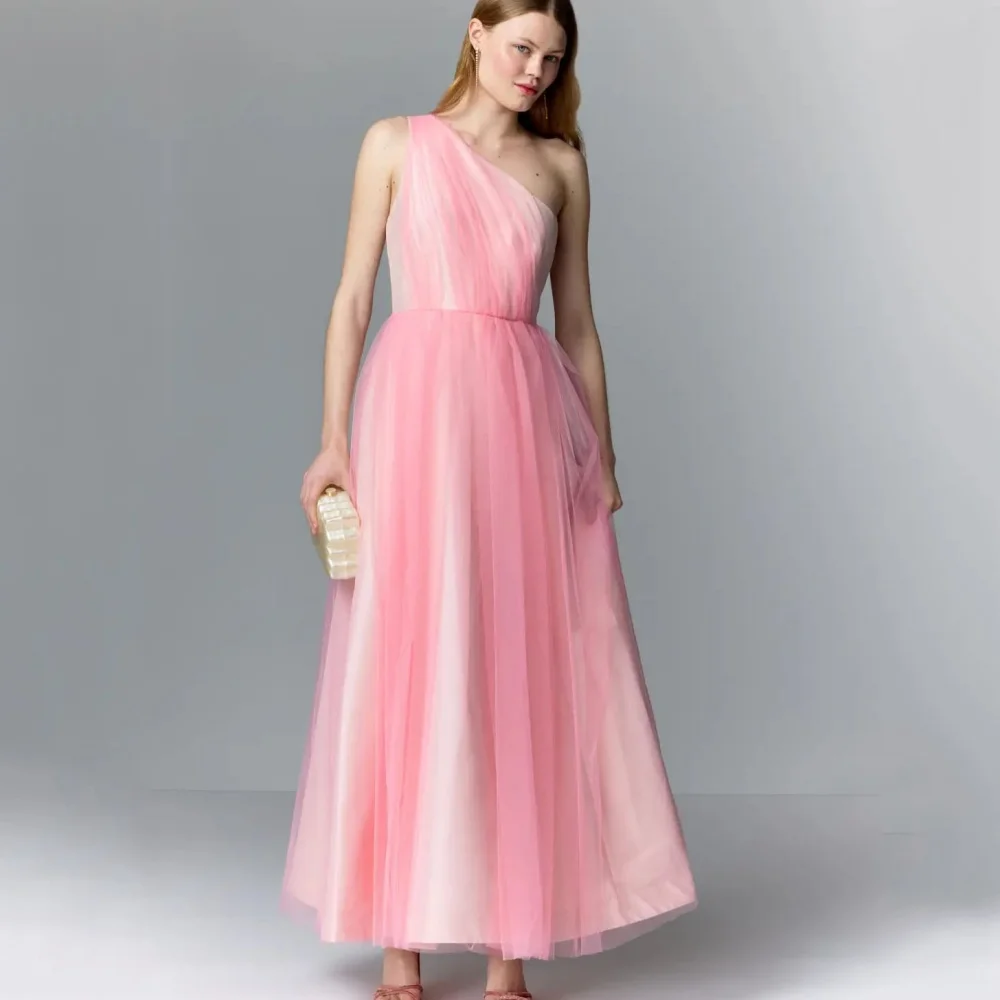 A Line Customized Prom Dresses One Shoulder Party Tulle Ankle Length Evening Gowns Simple vestidos de fiesta elegant
A Line Customized Prom Dresses One Shoulder Party Tulle Ankle Length Evening Gowns Simple vestidos de fiesta elegant