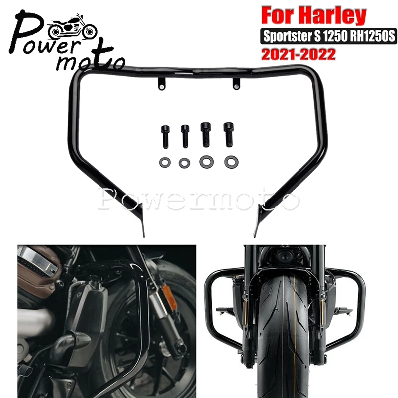 New Gloss Black Front Motorcycle Engine Guard Bumper Highway Crash Bar Frame Protection For Harley Sportster S RH1250S 2021 2022
New Gloss Black Front Motorcycle Engine Guard Bumper Highway Crash Bar Frame Protection For Harley Sportster S RH1250S 2021 2022