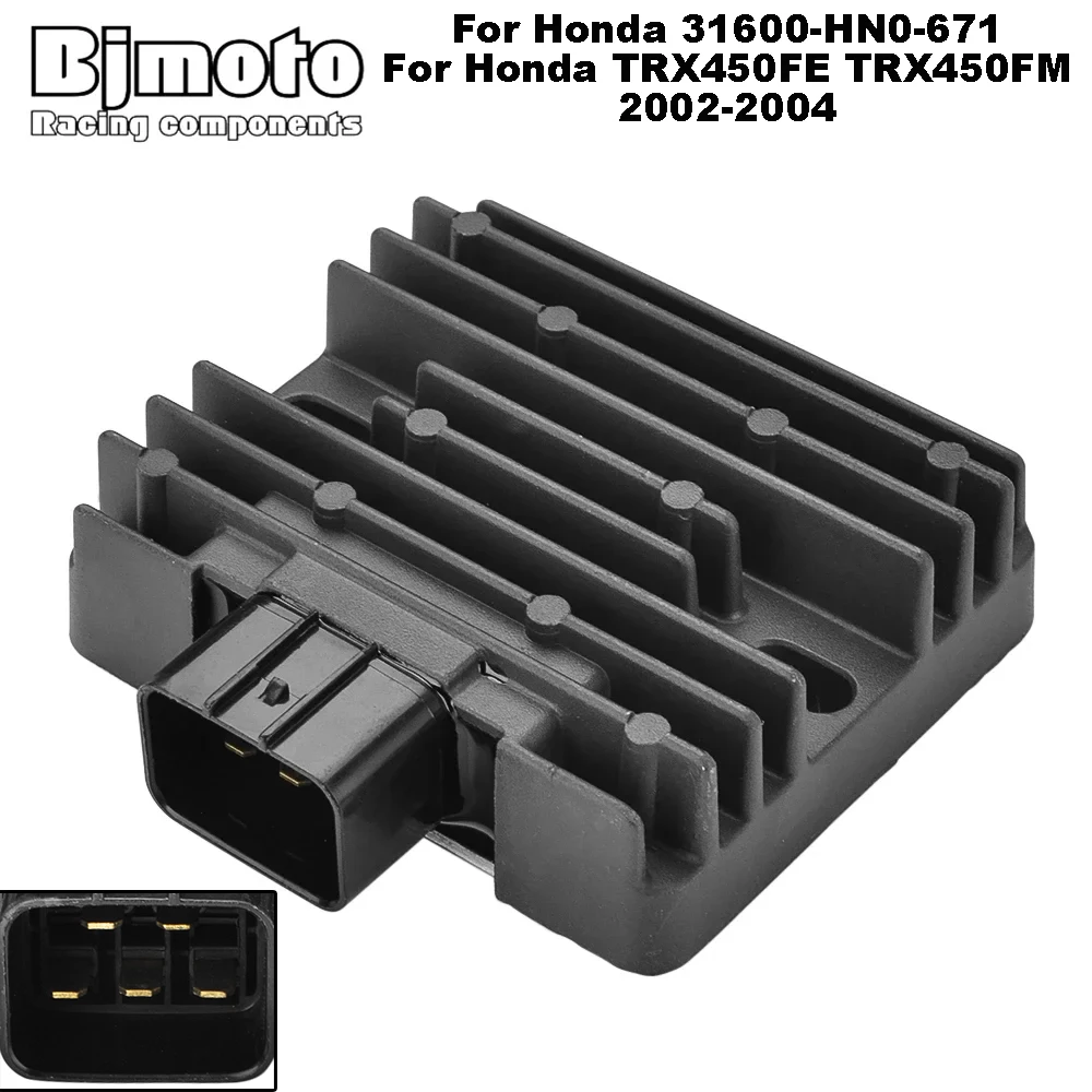 Motorcycle Regulator Rectifier For Honda TRX450FE TRX450FM TRX 450 FE FM 2002 2003 2004 31600-HN0-671
Motorcycle Regulator Rectifier For Honda TRX450FE TRX450FM TRX 450 FE FM 2002 2003 2004 31600-HN0-671