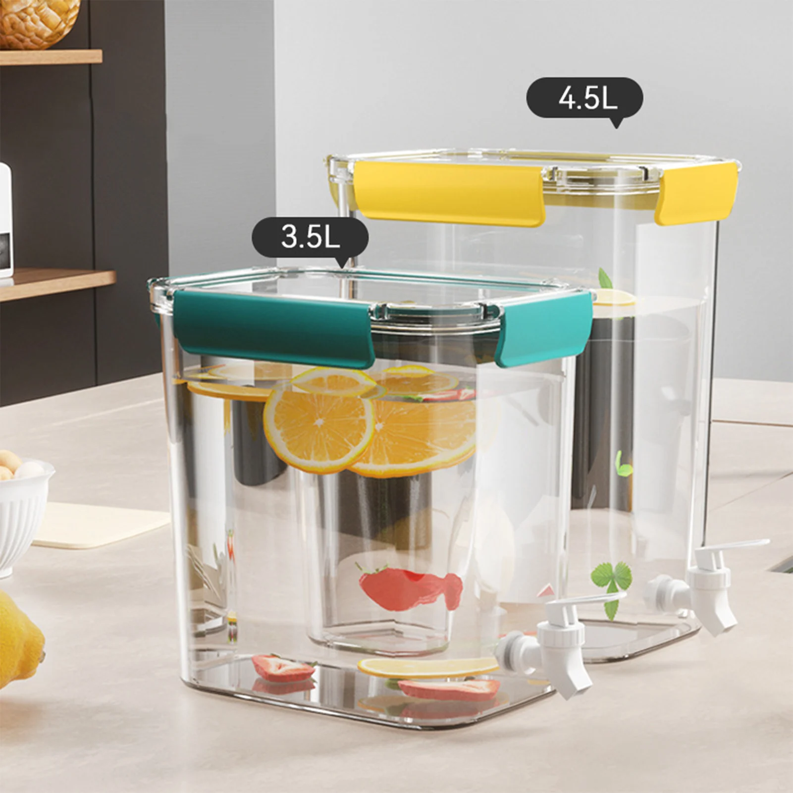 3.5/4.5l Cold Water Kettle Summer Refrigerator Beverage Dispenser For Party Banquet Picnic BBQ Large Capacity Ice Water Pot
3.5/4.5l Cold Water Kettle Summer Refrigerator Beverage Dispenser For Party Banquet Picnic BBQ Large Capacity Ice Water Pot
