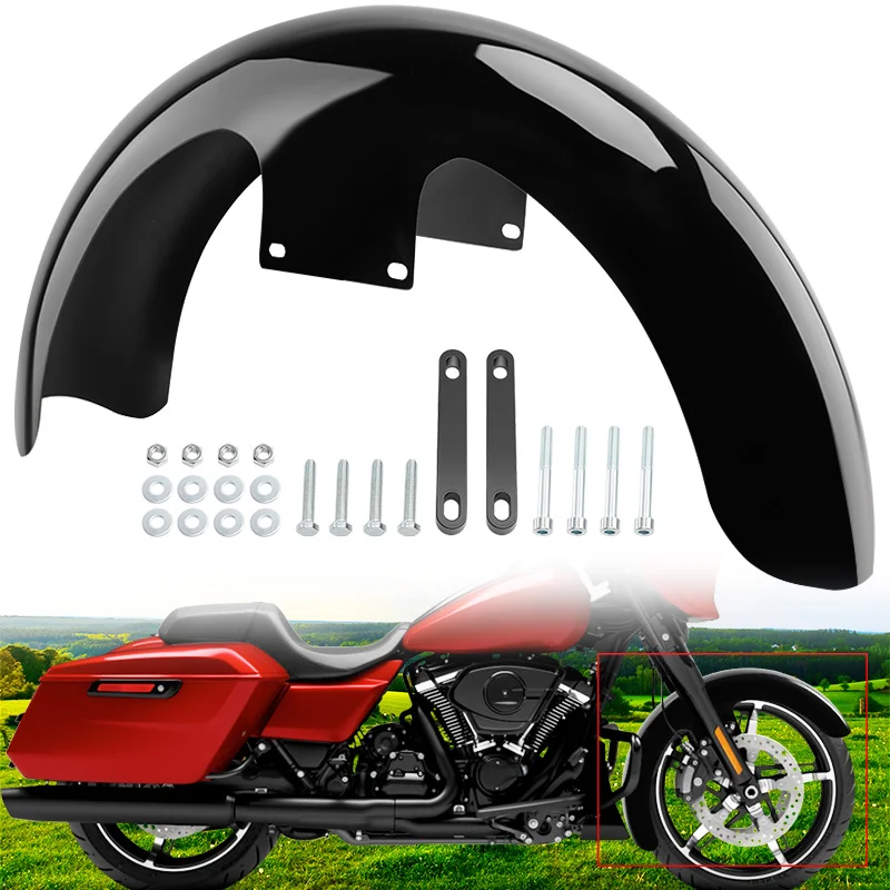 19" Gloss Black Front Fender Mudguard For 2023-2025 Harley CVO Street Glide FLHXSE CVO Road Glide FLTRXSE
19" Gloss Black Front Fender Mudguard For 2023-2025 Harley CVO Street Glide FLHXSE CVO Road Glide FLTRXSE