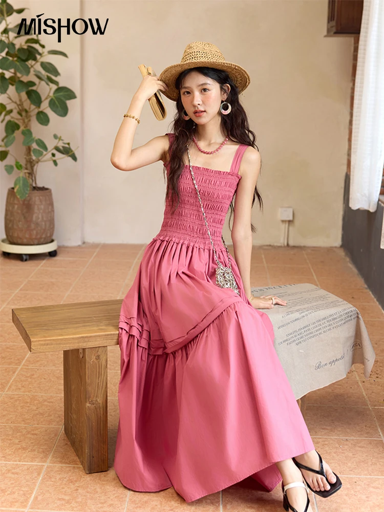 MISHOW Sling Square Collar Dress for Women 2025 Summer High Waist Pocket Fashion A-line Long Dress Ladies Clothing MXE36L2319
MISHOW Sling Square Collar Dress for Women 2025 Summer High Waist Pocket Fashion A-line Long Dress Ladies Clothing MXE36L2319