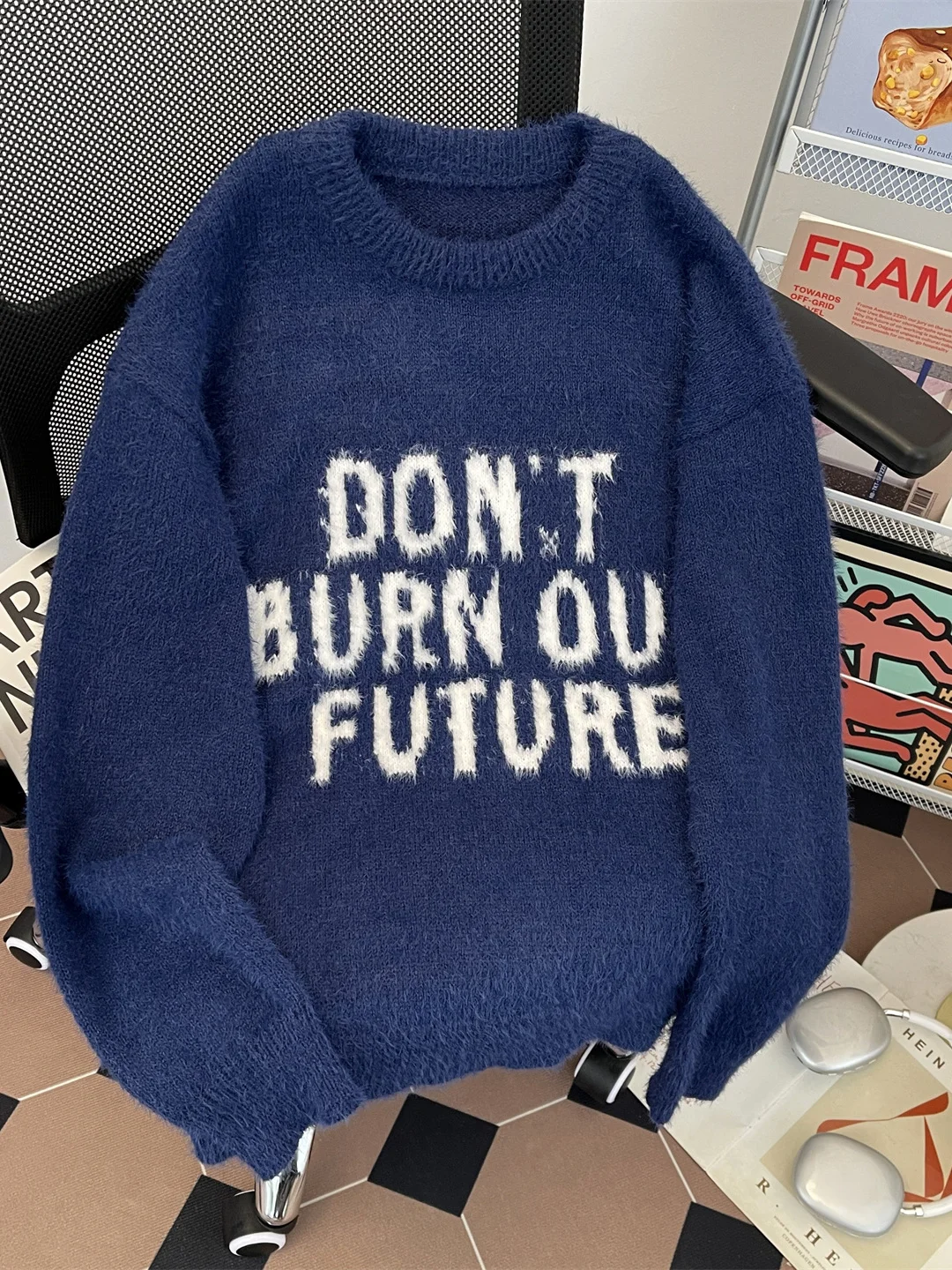 Thiened round Ne Knitted Sweater Men's Autumn Winter Faion Brand Embroidery Color Blo Lazy Sle Fake Fur Sweater
Thiened round Ne Knitted Sweater Men's Autumn Winter Faion Brand Embroidery Color Blo Lazy Sle Fake Fur Sweater