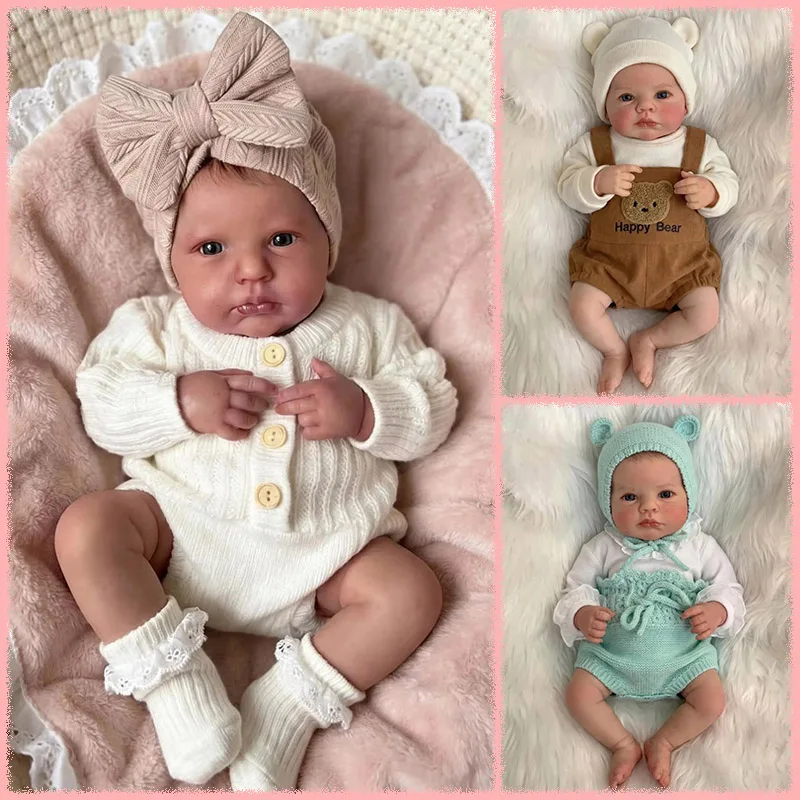 19inch Multiple Styles Choose Soft Cloth Body Loulou Lifelike Reborn Doll Multiple Layers Painting Visbile Veins Hand-Draw Hair
19inch Multiple Styles Choose Soft Cloth Body Loulou Lifelike Reborn Doll Multiple Layers Painting Visbile Veins Hand-Draw Hair