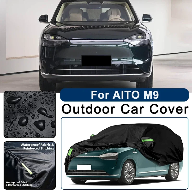 Outdoor Car Cover Waterproof Dustproof UV Sun Protection, Full Car Protector Exterior Accessories For AITO M9 2023-2026
Outdoor Car Cover Waterproof Dustproof UV Sun Protection, Full Car Protector Exterior Accessories For AITO M9 2023-2026
