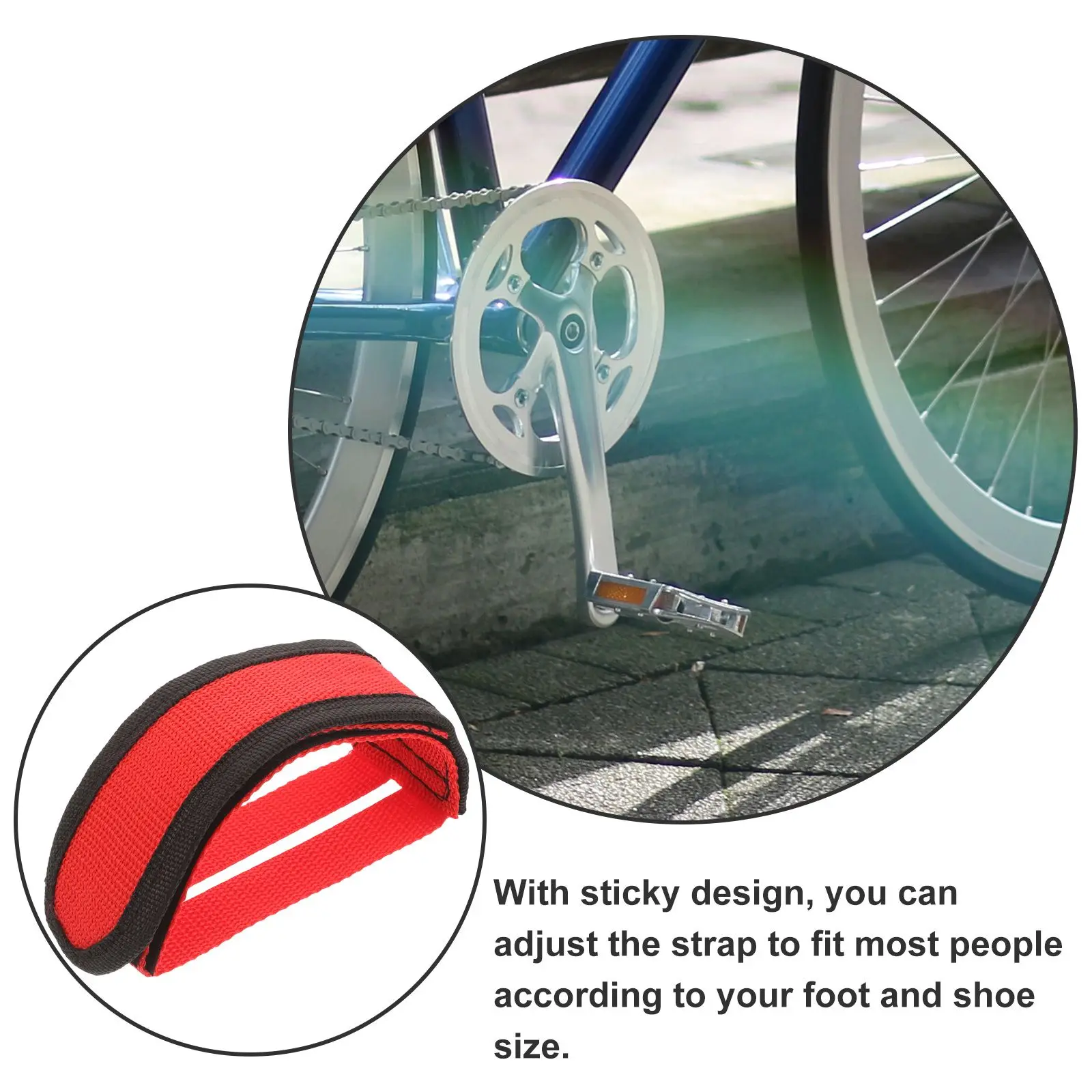 2pcs Bike Pedal Straps Adjustable Cycling Footrest Straps Nylon Toe Exercise Fitness Equipment Accessories Blue
2pcs Bike Pedal Straps Adjustable Cycling Footrest Straps Nylon Toe Exercise Fitness Equipment Accessories Blue